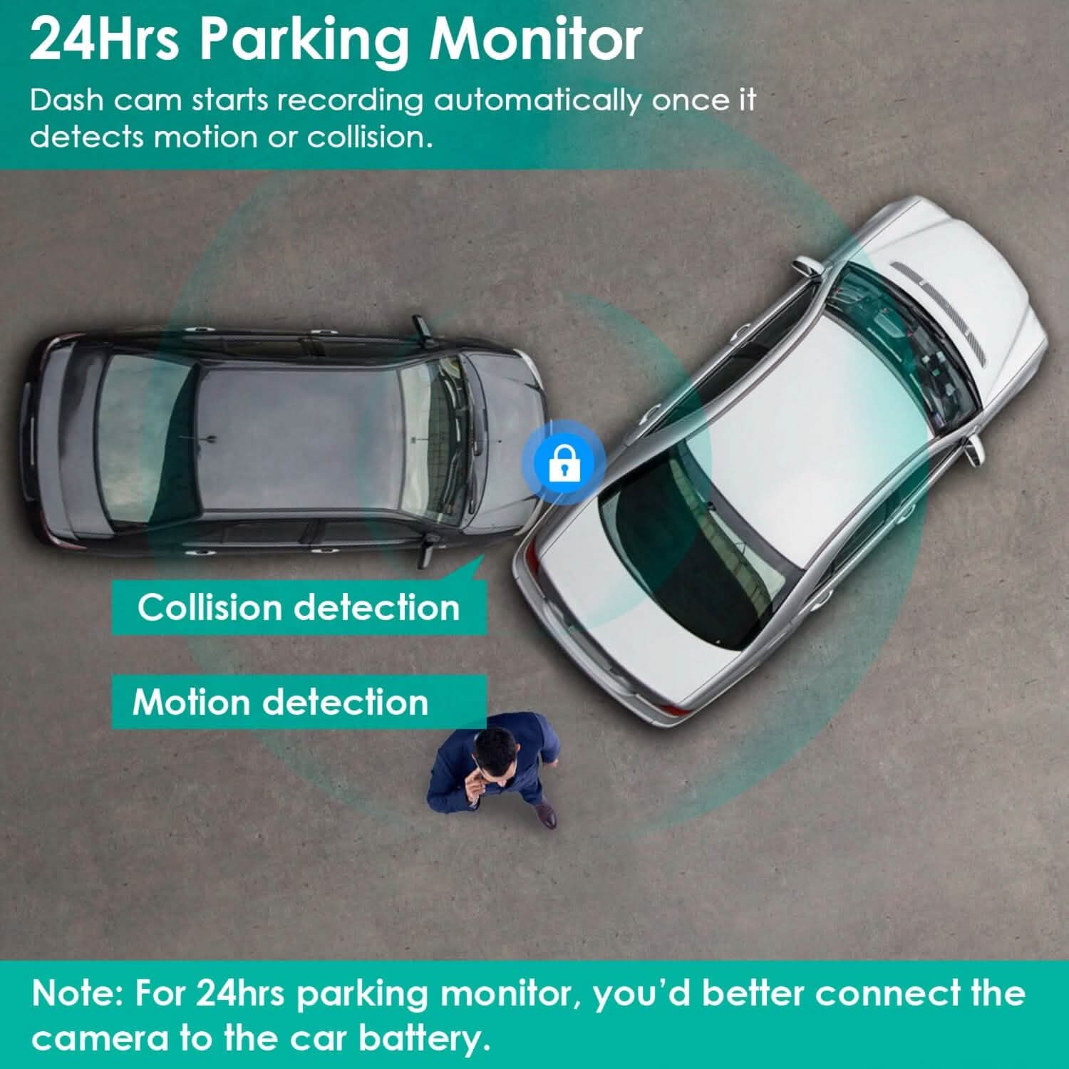 3 Channel Dash Cam Front Inside Rear Vehicle Driving Recorder Car DVR Automotive - DailySale