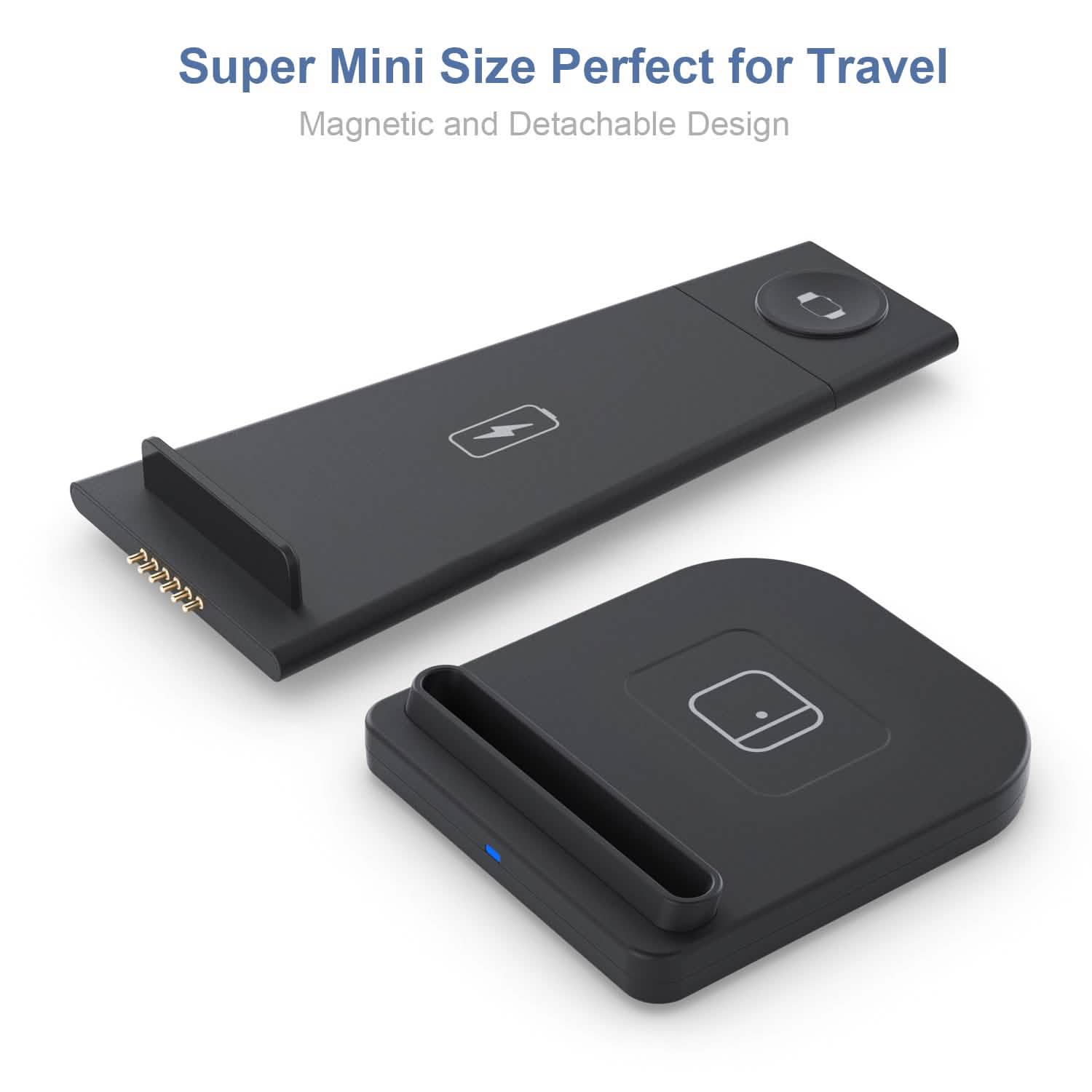 3-in-1 Foldable Fast Wireless Charging Stand Mobile Accessories - DailySale