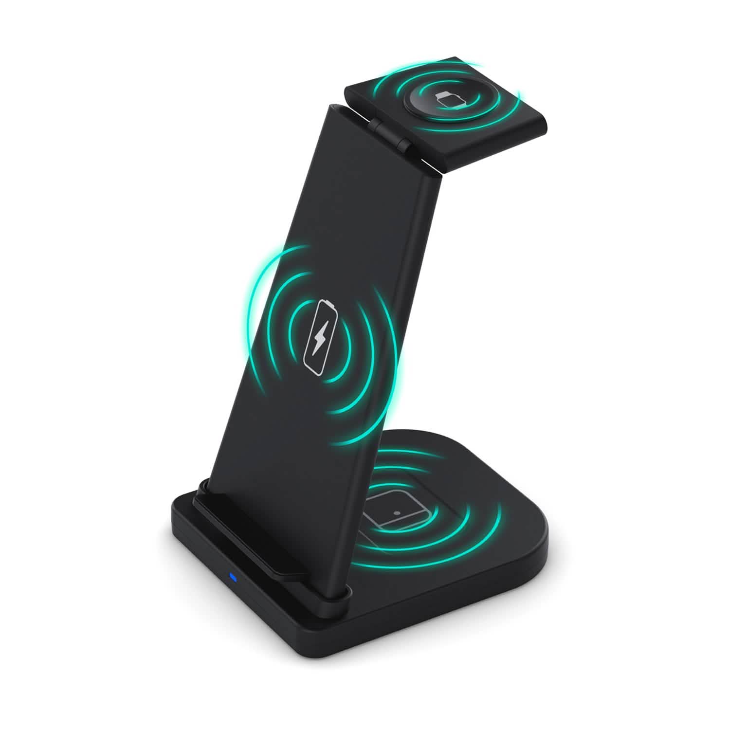 3-in-1 Foldable Fast Wireless Charging Stand Mobile Accessories - DailySale