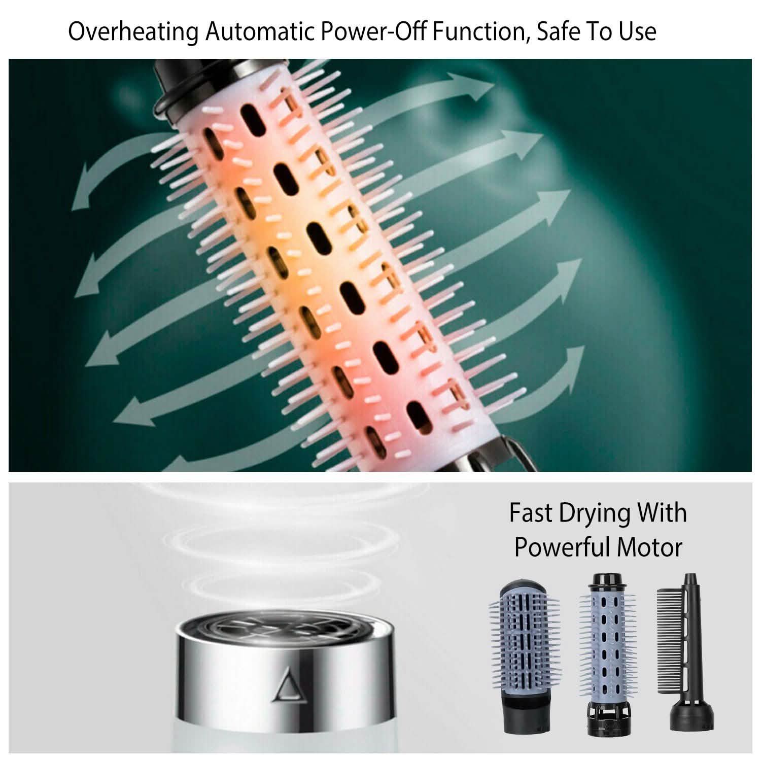 3-in-1 Hot Air Brush One-Step Hair Dryer Comb Beauty & Personal Care - DailySale