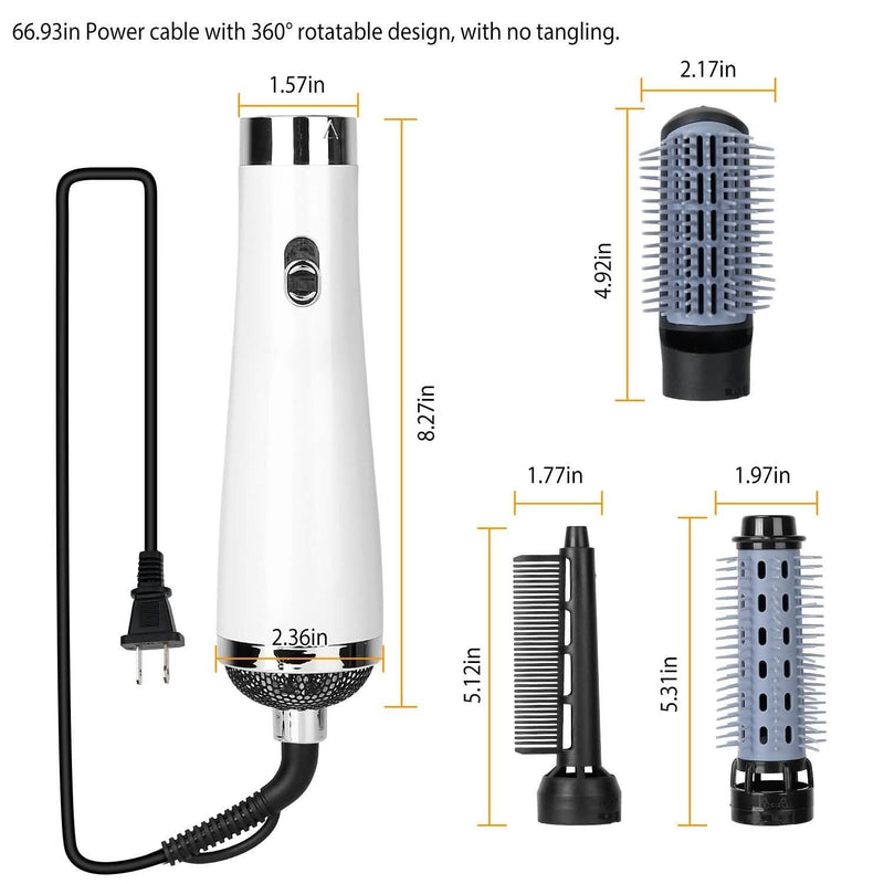 3-in-1 Hot Air Brush One-Step Hair Dryer Comb Beauty & Personal Care - DailySale