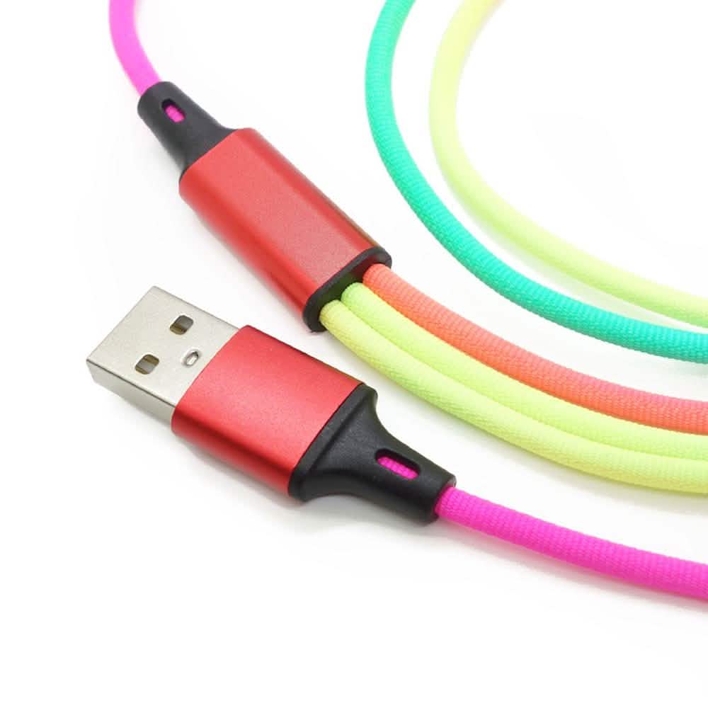 3-in-1 Rainbow Charging Cable Mobile Accessories - DailySale