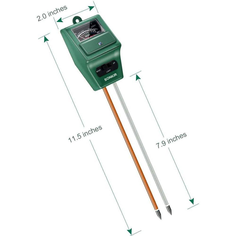 3-in-1 Soil Moisture/Light/pH Tester Garden & Patio - DailySale