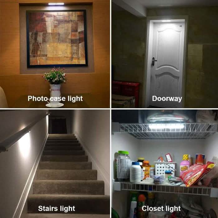 3-Pack: 10-LED Motion Sensor Stick on Light Bars Lighting & Decor - DailySale