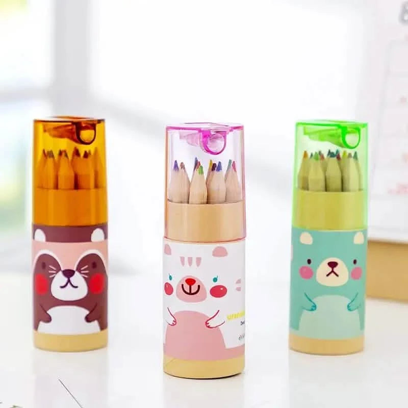 3-Pack: 12-Color Cute Pencils Creative Stationery Cute Bear Arts & Crafts - DailySale