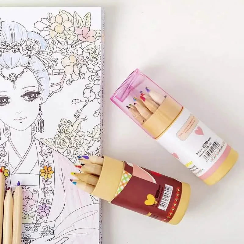 3-Pack: 12-Color Cute Pencils Creative Stationery Cute Bear Arts & Crafts - DailySale