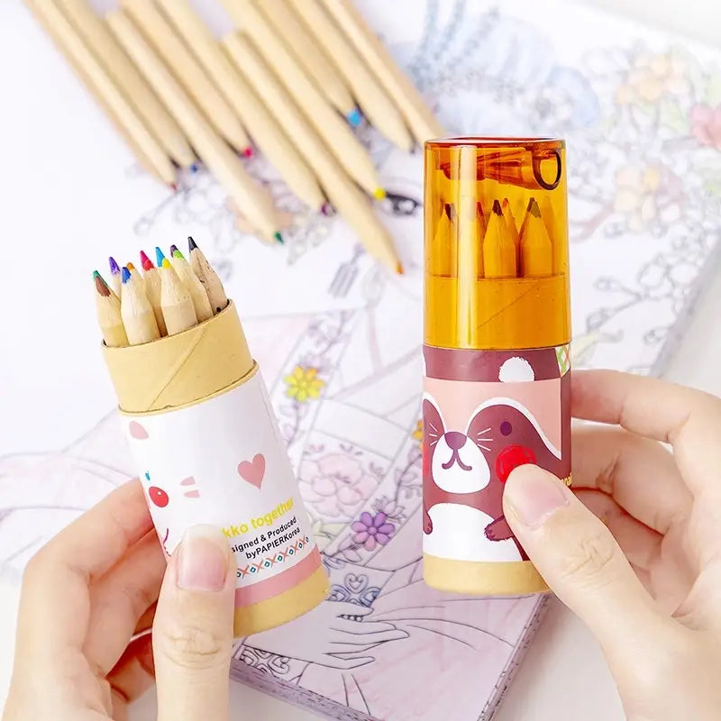 3-Pack: 12-Color Cute Pencils Creative Stationery Cute Bear Arts & Crafts - DailySale