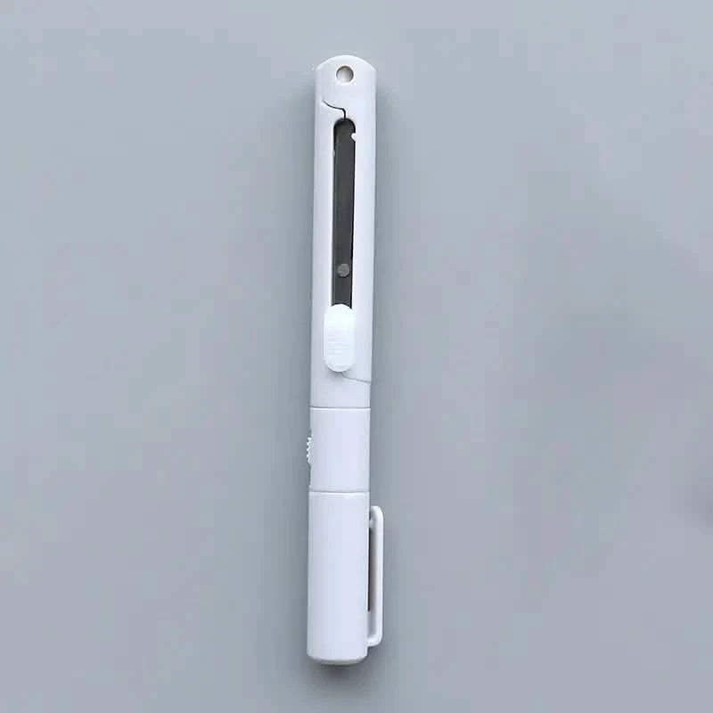 3-Pack: 2-in-1 Pen Style Scissors with Paper Cutter Arts & Crafts Gray - DailySale