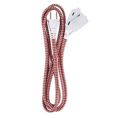 3-Pack: 6" Ativa Braided AC Extension Cord Gadgets & Accessories - DailySale
