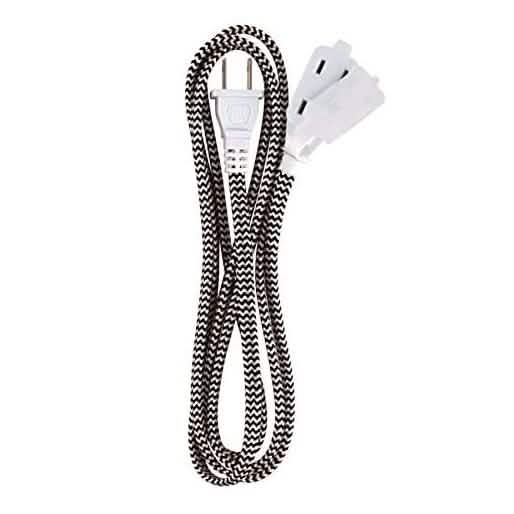 3-Pack: 6" Ativa Braided AC Extension Cord Gadgets & Accessories - DailySale