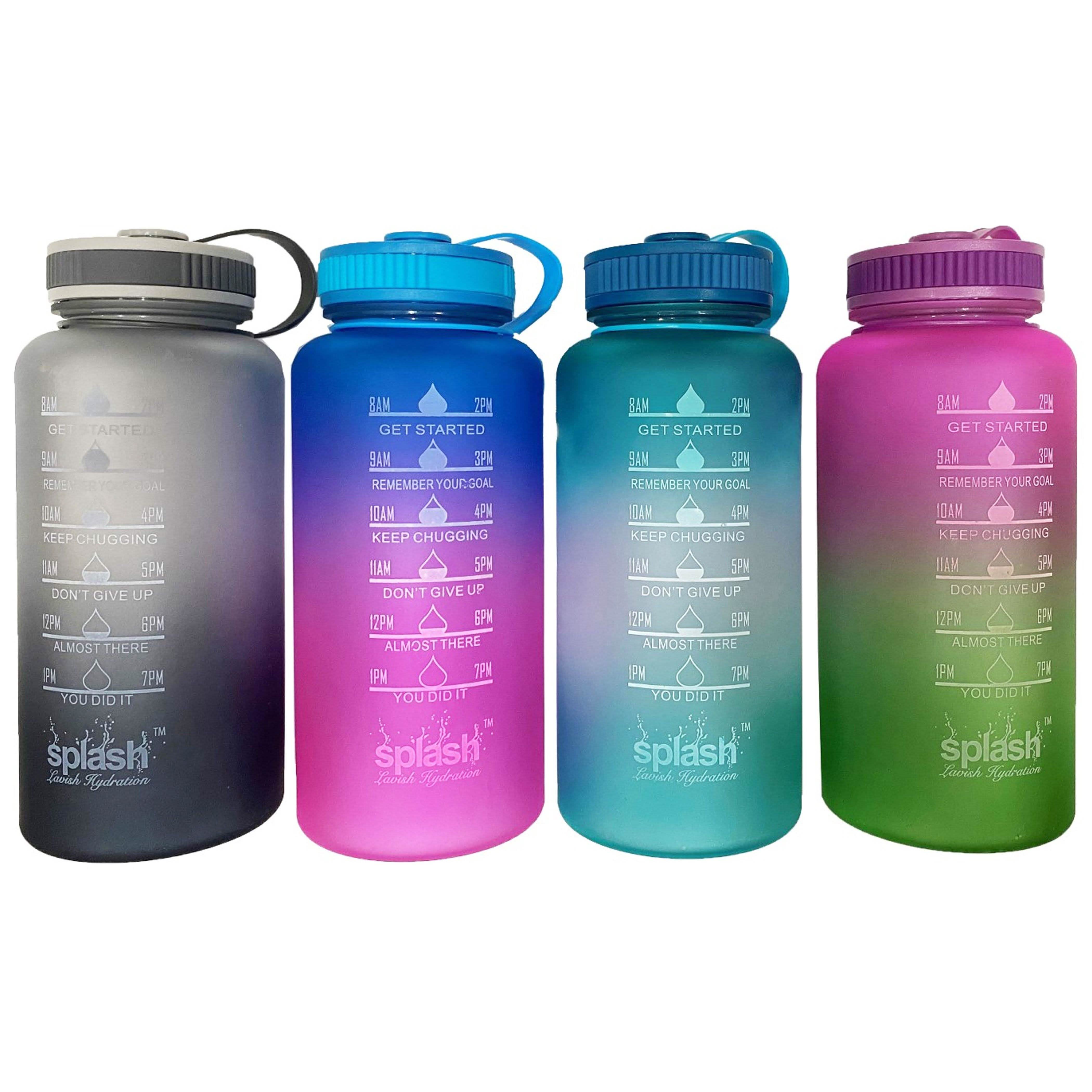 3-Pack Assorted Motivational Water Bottles With Twist Cap Sports & Outdoors - DailySale