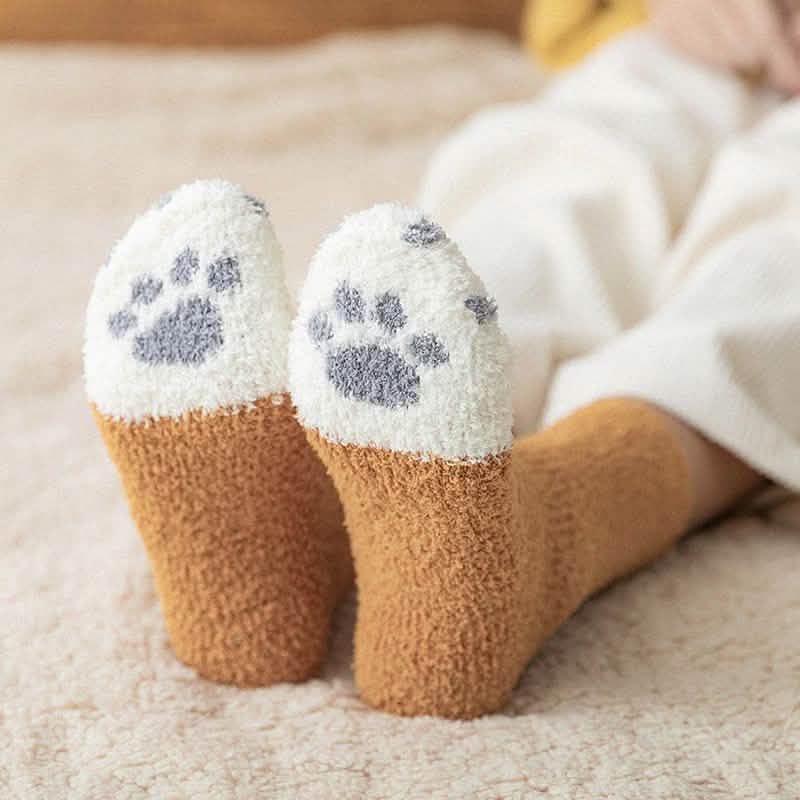 3-Pack: Autumn and Winter Cat Claws Socks Wellness & Fitness - DailySale