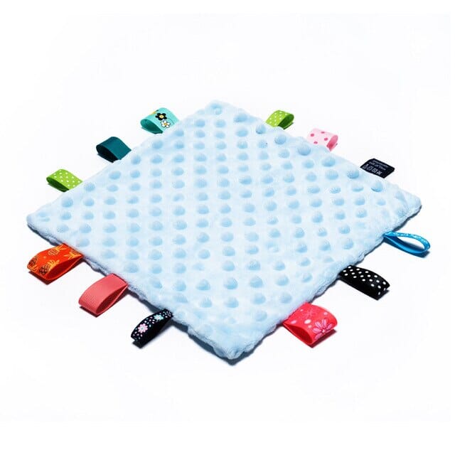 3-Pack: Baby Towel, Chewable Blanket, Sleeping Artifact & Sensory Toys Baby Blue - DailySale