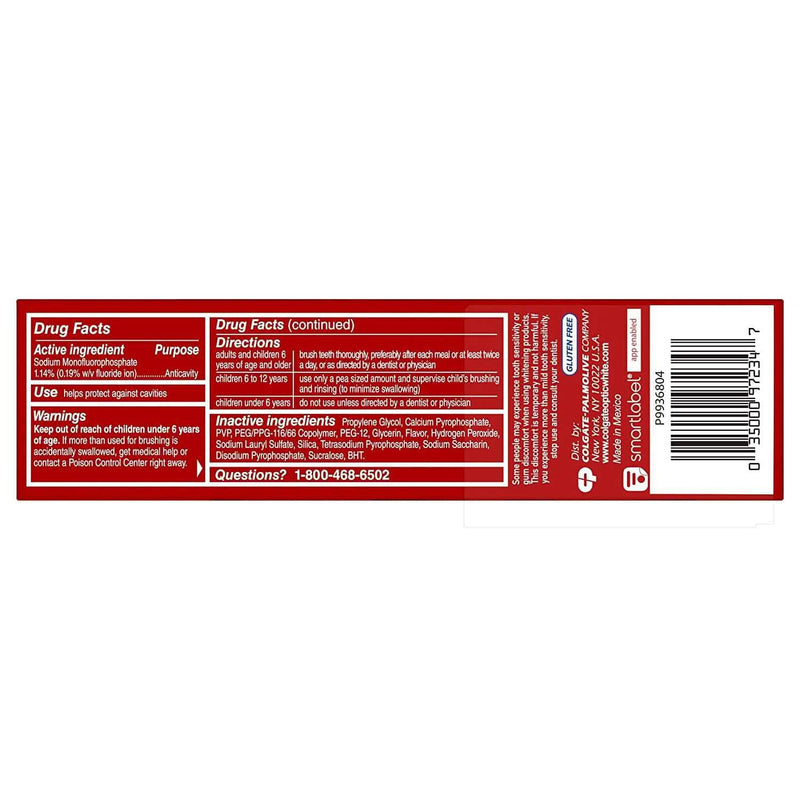 3-Pack: Colgate Optic White Advanced Teeth Whitening Toothpaste Beauty & Personal Care - DailySale