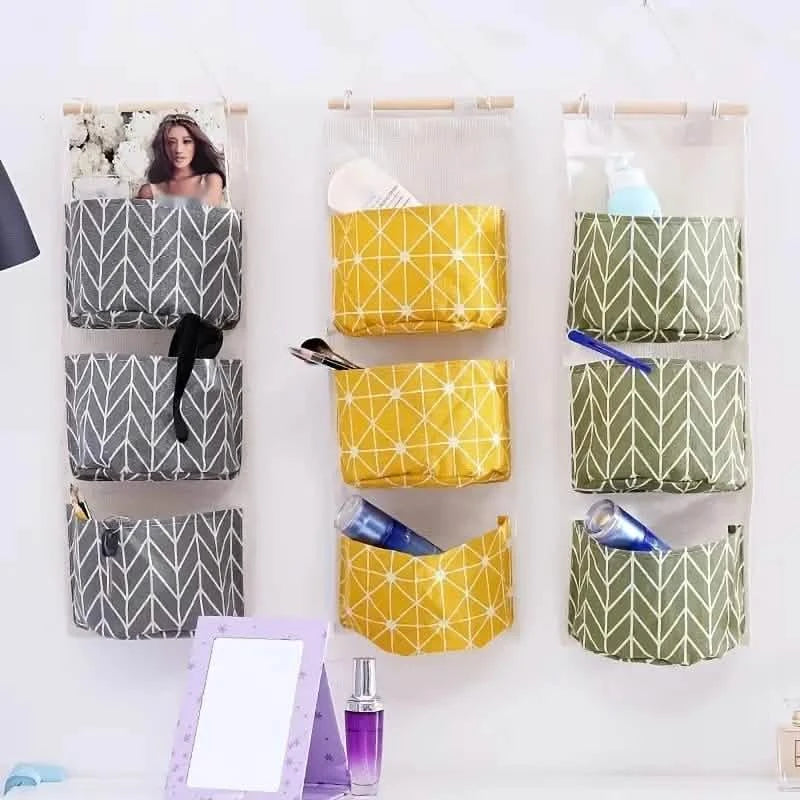 3-Pack: Cotton Hanging Storage Bag Closet & Storage - DailySale