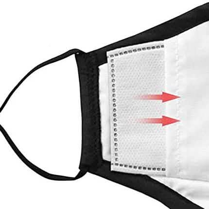 3-Pack: Cotton Reusable Washable Adjustable Face Masks with Filter Pocket Face Masks & PPE - DailySale