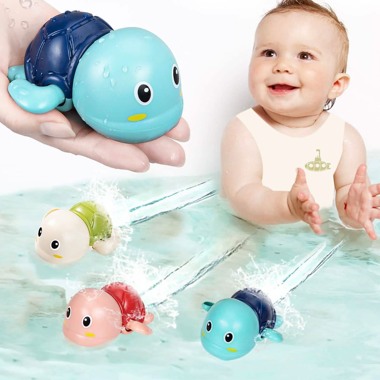 3-Pack: Cute Swimming Turtle Bath Toys Toys & Games - DailySale