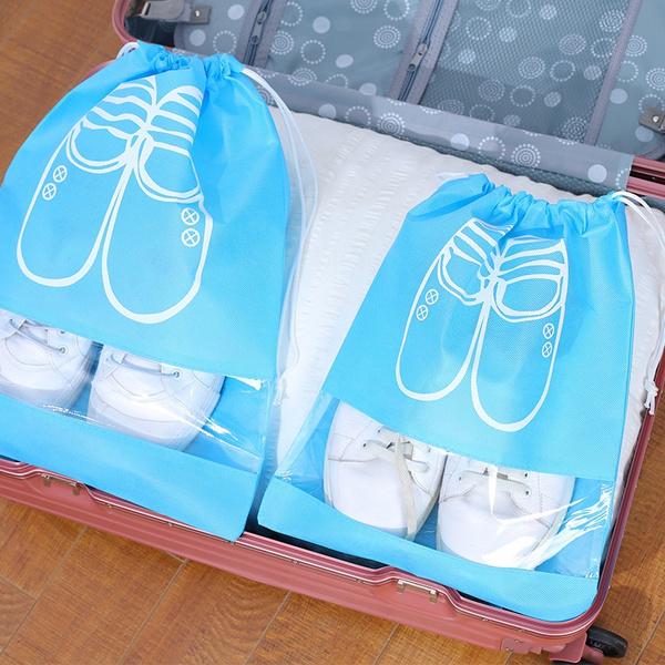 3-Pack: Drawstring Shoe Storage Bag Closet & Storage Sky Blue S - DailySale