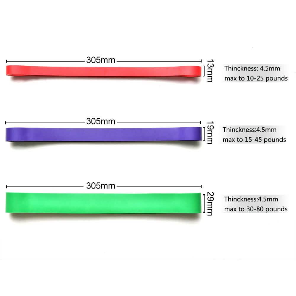 3-Pack: Exercise Resistance Loop Bands Training Belt Stretch Therapy Running Pilates Fitness - DailySale