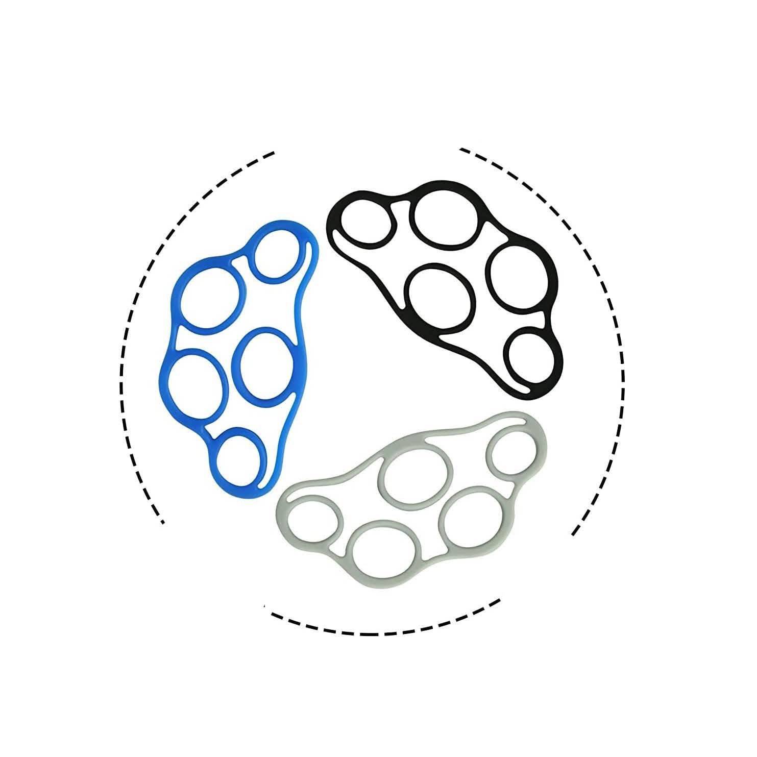 3-Pack: Finger Stretcher and Strengthener Resistance Bands Wellness & Fitness - DailySale