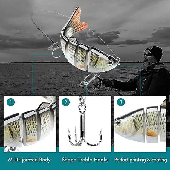 3-Pack: Fishing Lures for Bass Trout Sports & Outdoors - DailySale