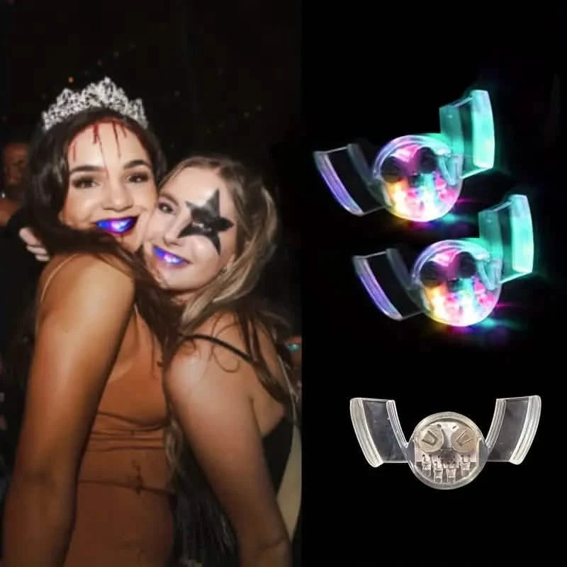 3-Pack: Flashing Mouth Glow Tooth Funny LED Light Holiday Decor & Apparel - DailySale
