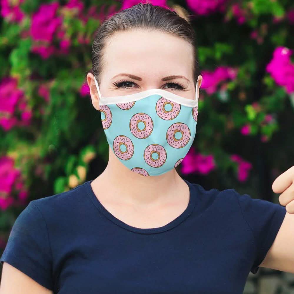 3-Pack: Fun and Expressive Double Layer Reusable Face Mask with Adjustable Loop Face Masks & PPE - DailySale