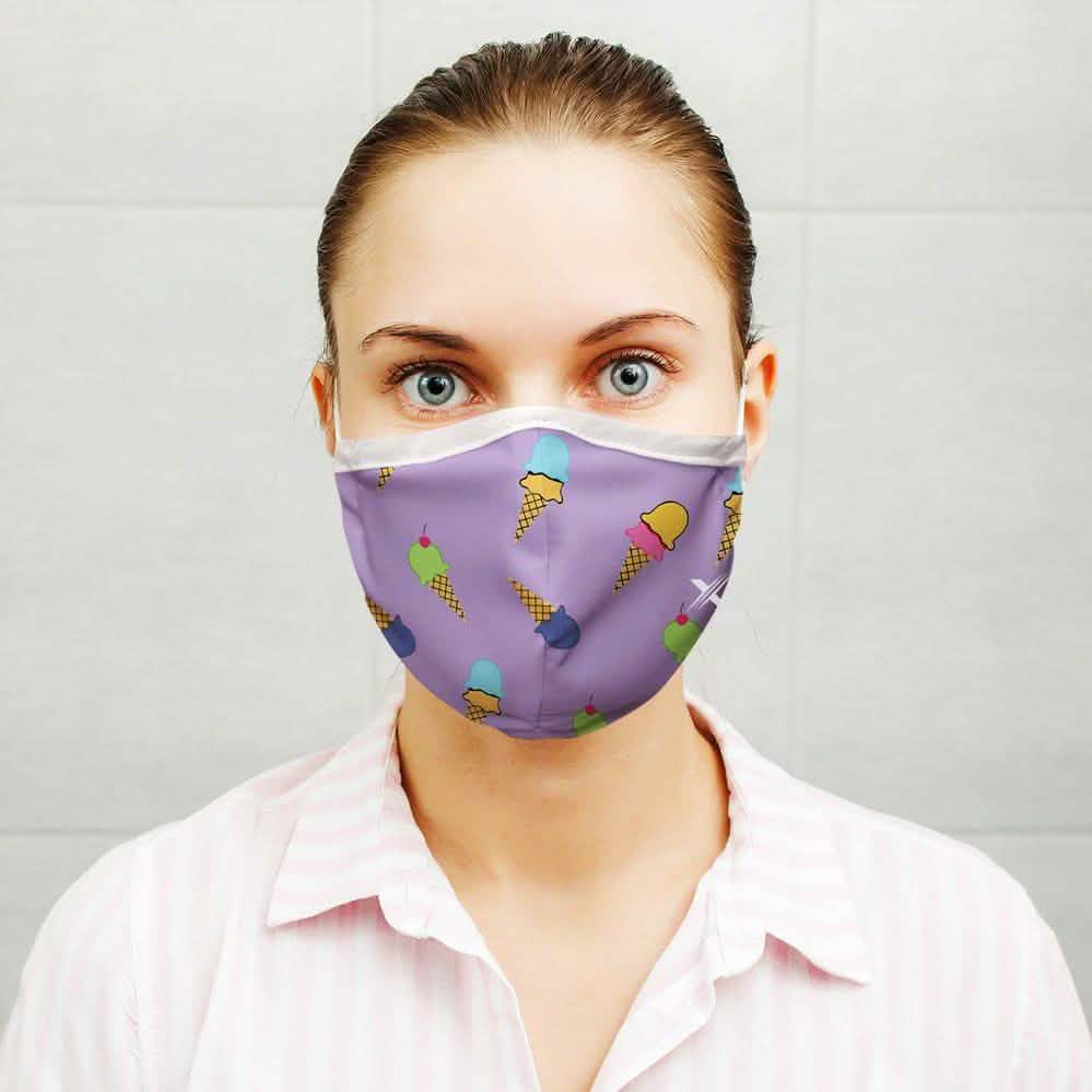 3-Pack: Fun and Expressive Double Layer Reusable Face Mask with Adjustable Loop Face Masks & PPE - DailySale