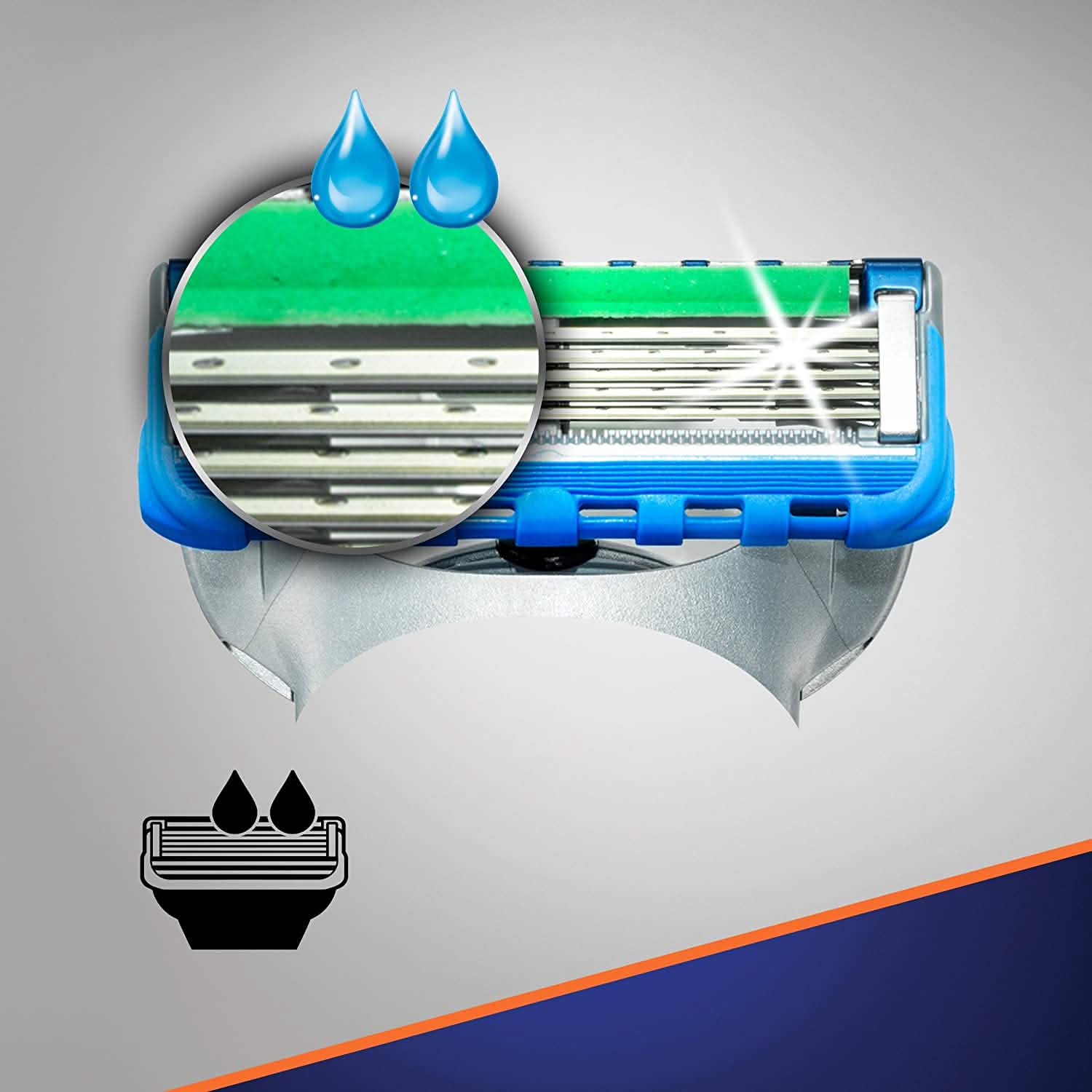 3-Pack: Gillette Fusion5 ProGlide Men's Razor Blades Men's Grooming - DailySale