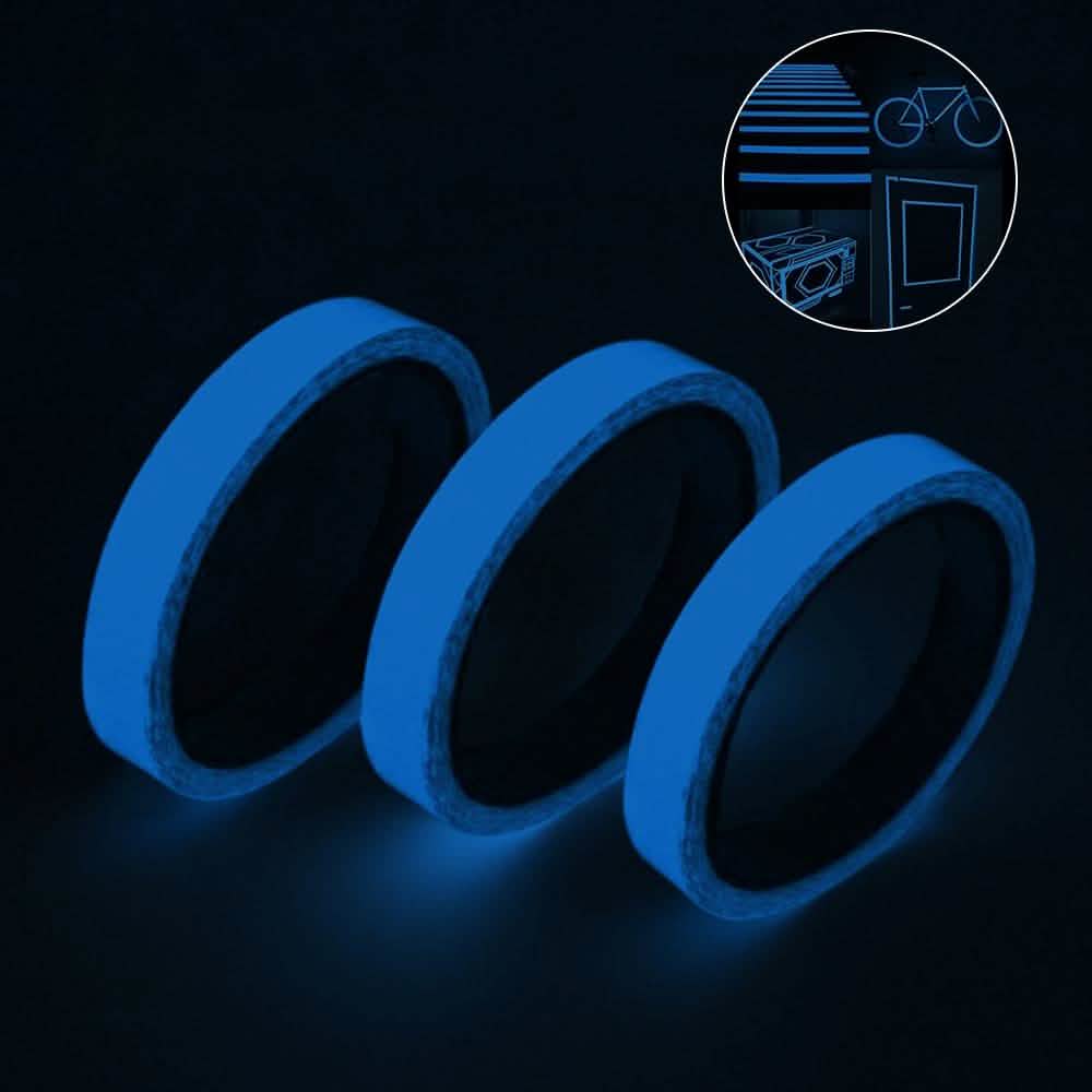 3-Pack: Glow In The Dark Tape Home Essentials Blue - DailySale