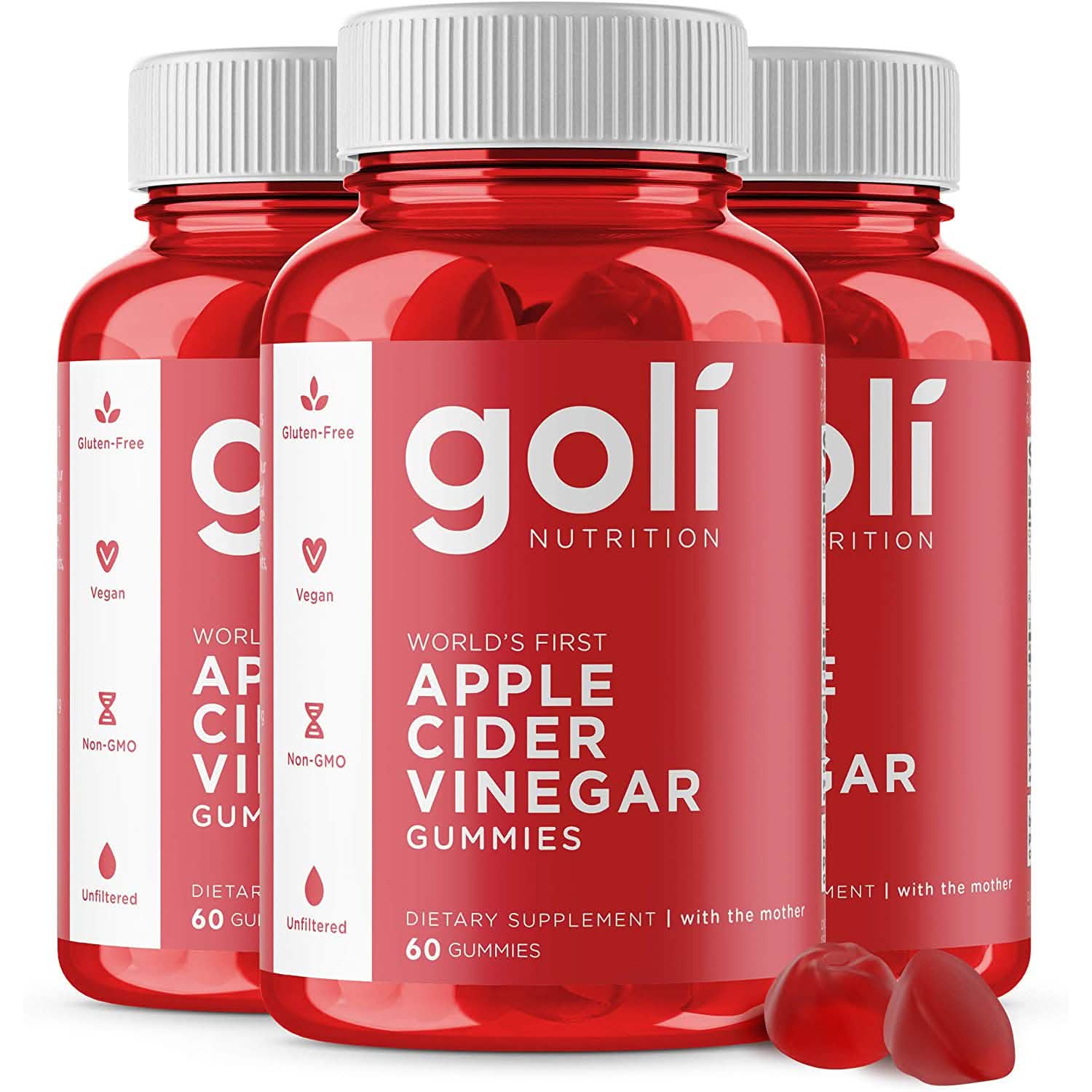 3-Pack: Goli Apple Cider Vinegar Gummy Vitamins Wellness - DailySale