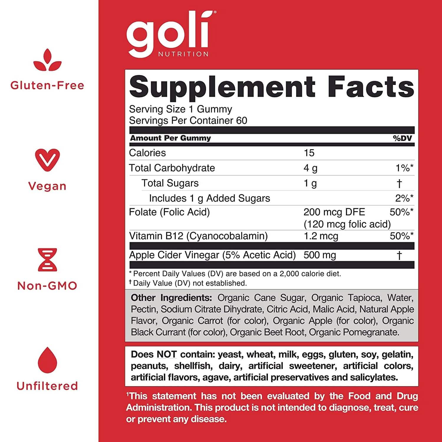 3-Pack: Goli Apple Cider Vinegar Gummy Vitamins Wellness - DailySale