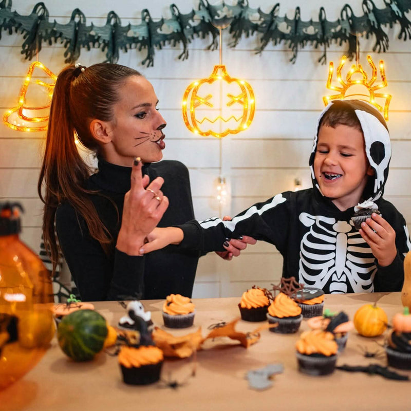 3-Pack: Halloween Window Light with Suction Cup Hanging Holes Holiday Decor & Apparel - DailySale