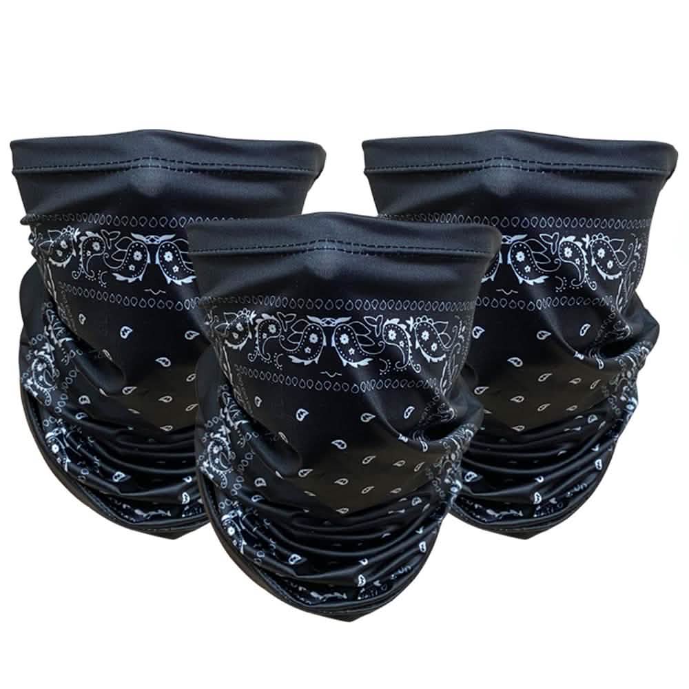 3-Pack: Headband, Bandanas, Scarf, Neck Warmer, Head Wrap, Multi Functional Gaiter Sports & Outdoors Paisley - DailySale