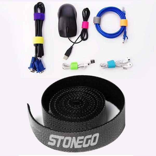 3-Pack: Hook and Loop Fastening Tape for Cable Ties Everything Else - DailySale