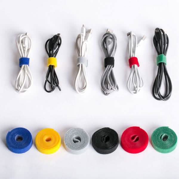 3-Pack: Hook and Loop Fastening Tape for Cable Ties Everything Else - DailySale