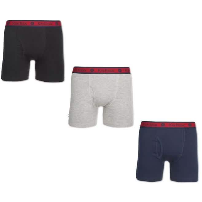 3-Pack: Keltex Men's Cotton Stretch Boxer Briefs Men's Clothing S - DailySale
