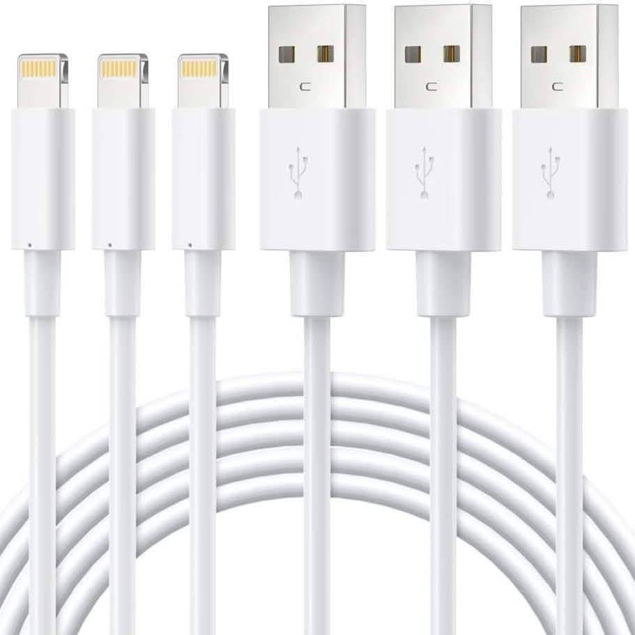 3-Pack: Lightning Cable for Apple iPhone, iPad Mobile Accessories - DailySale