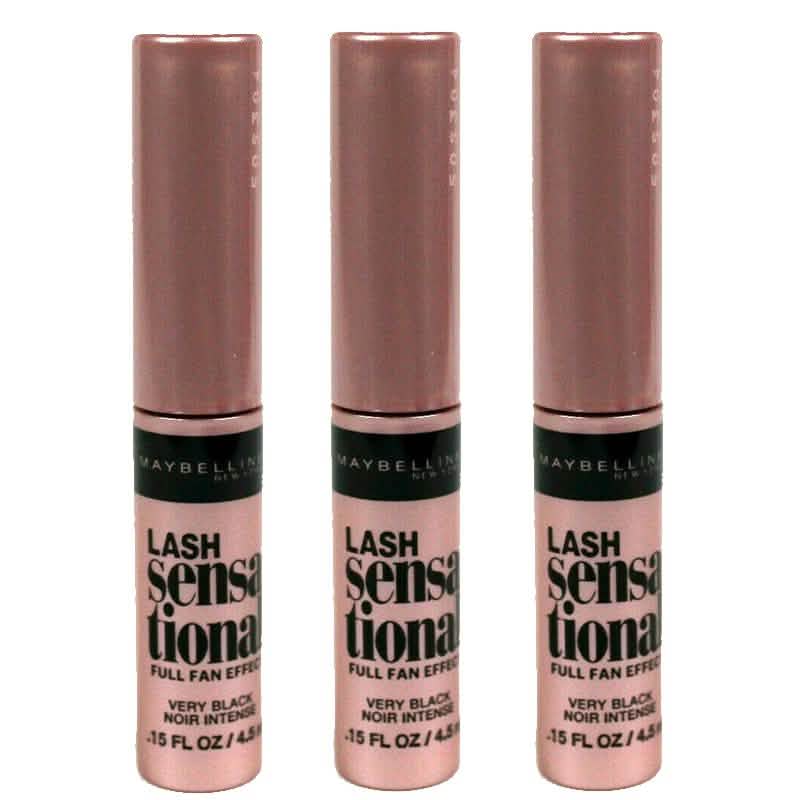 3-Pack: Maybelline Lash Sensational Intense Mini Mascara Beauty & Personal Care - DailySale