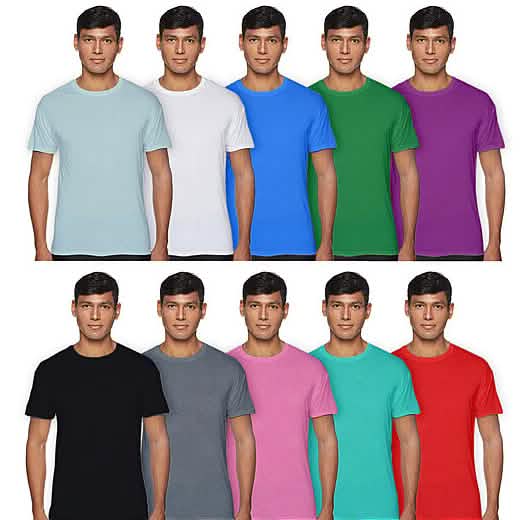 3-Pack: Men's Laviva Active Moisture Wicking Dry Fit Crew Neck Shirts Men's Tops - DailySale
