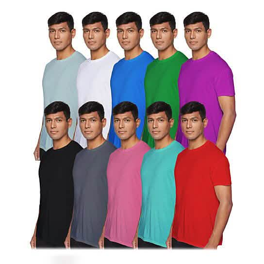 3-Pack: Men's Laviva Active Moisture Wicking Dry Fit Crew Neck Shirts Men's Tops - DailySale