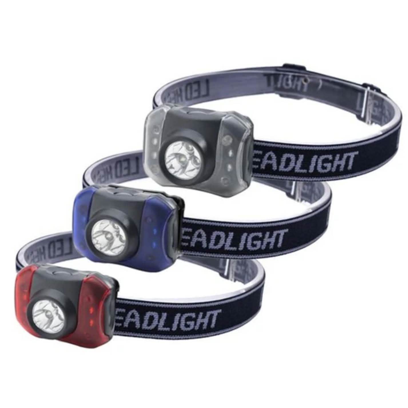 3-Pack: Outdoor Nation Hands-Free 7-LED Headlamp Camping Flashlights Sports & Outdoors - DailySale