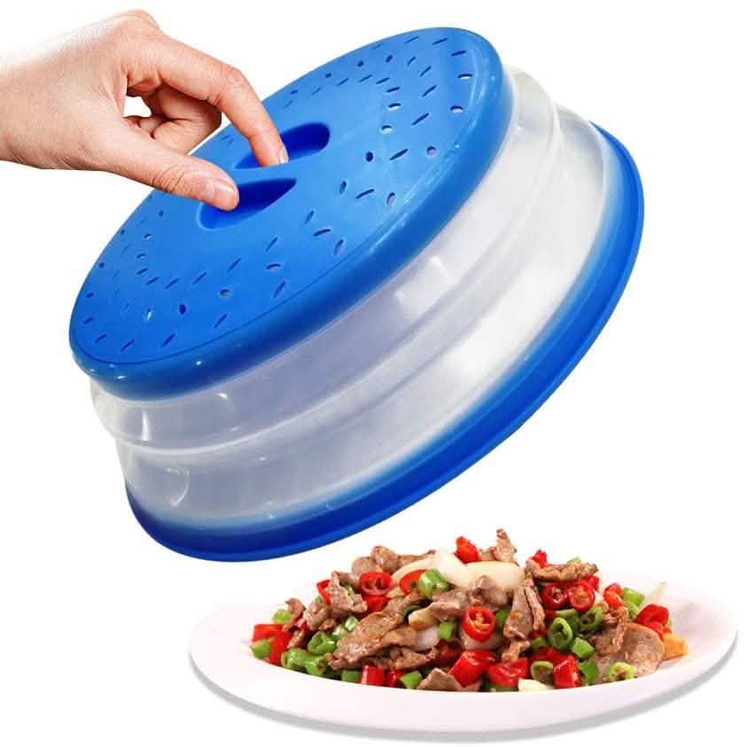 3-Pack: OUZIFISH 10.5 inch Collapsible Food Plate Lid Cover Kitchen & Dining - DailySale
