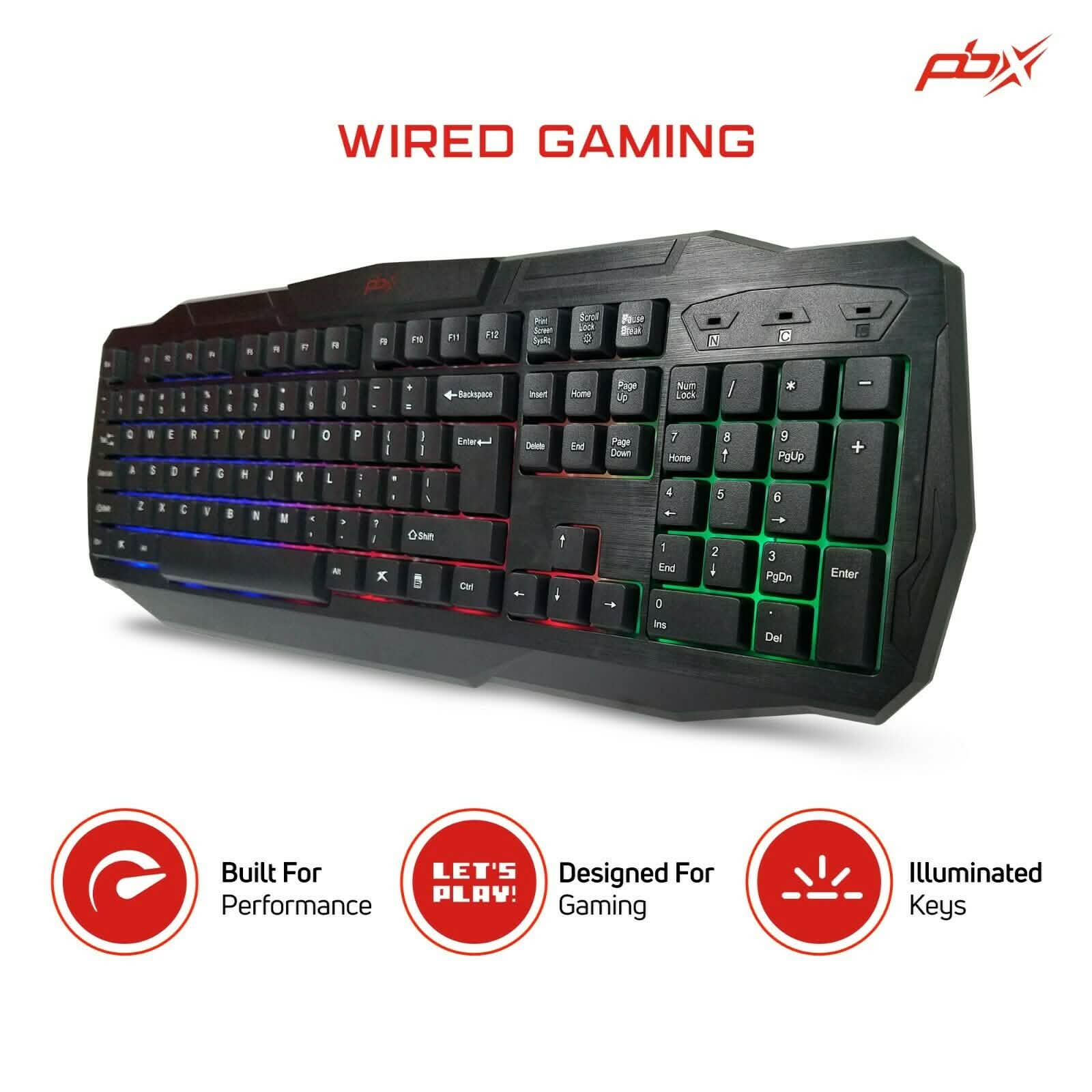 3-Pack: PBX Slayer Pro Gaming Accessories - Keyboard, Computer Mouse and Mousepad Computer Accessories - DailySale