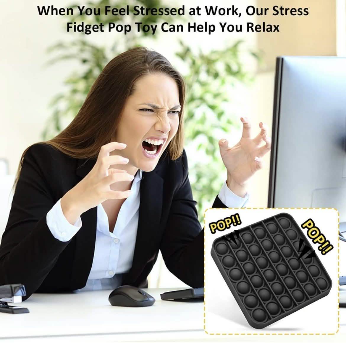 3-Pack: Push Pop Bubble Fidget Toy Toys & Games - DailySale