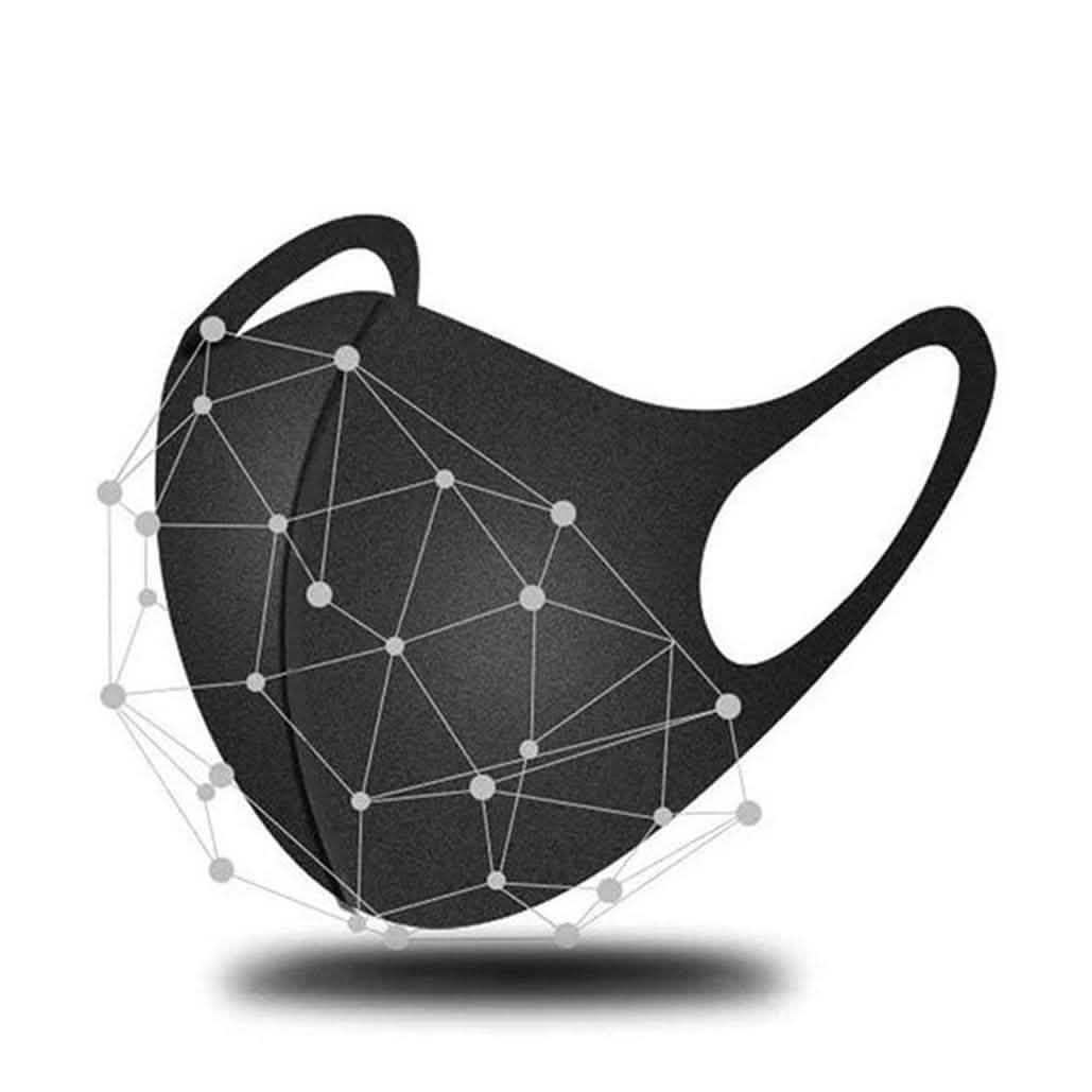 3-Pack: Reusable Black Face Mask Wellness & Fitness - DailySale