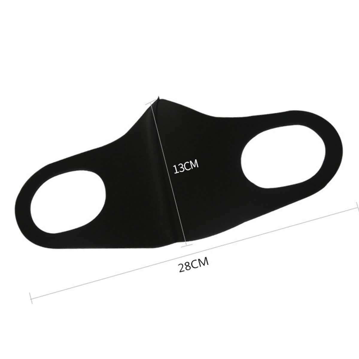 3-Pack: Reusable Black Face Mask Wellness & Fitness - DailySale