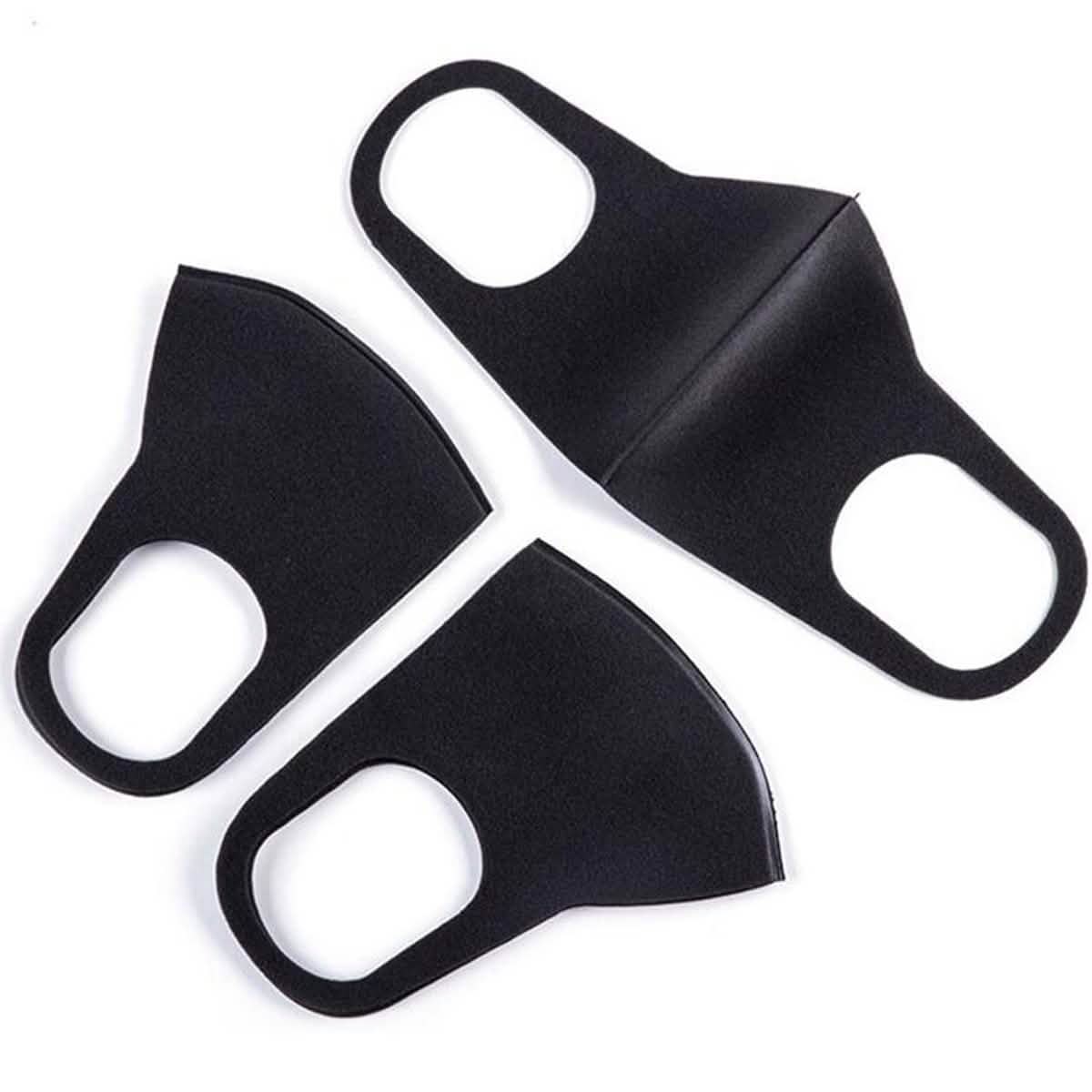 3-Pack: Reusable Black Face Mask Wellness & Fitness - DailySale