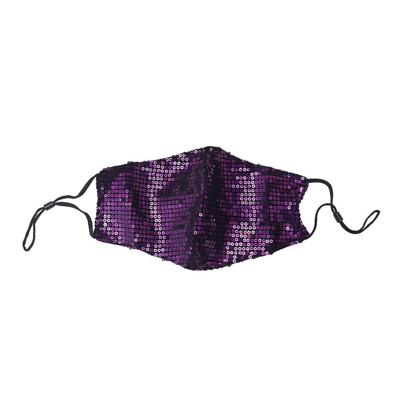 3-Pack: Reusable Washable Fitted Sequin Mask