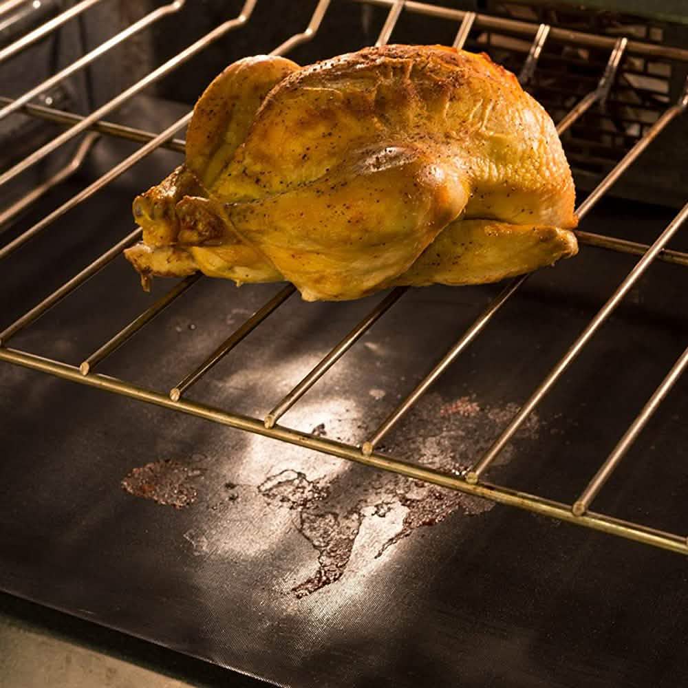 3-Pack: RL Treats 23-Inch-by-16.25-Inch Non Stick Teflon Oven Liners Kitchen & Dining - DailySale